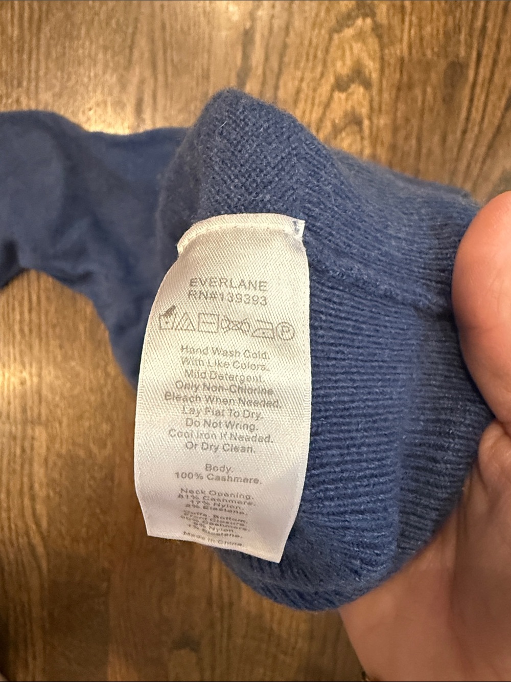 Everlane Deep Blue Button-Front Crew Sweater - Picture 4 of 7